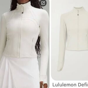 Lululemon ribbed nulu cropped define jacket - bone